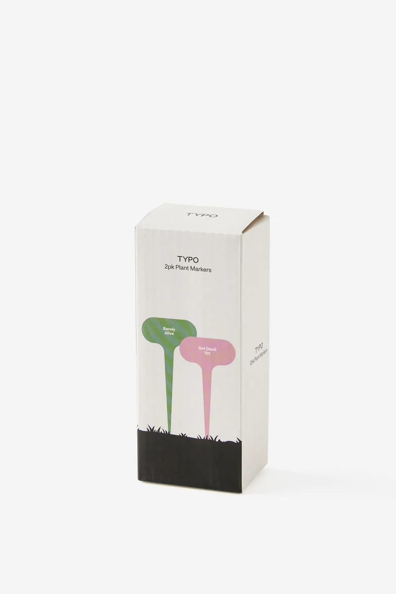 Typo 2 Pk Plant Markers
